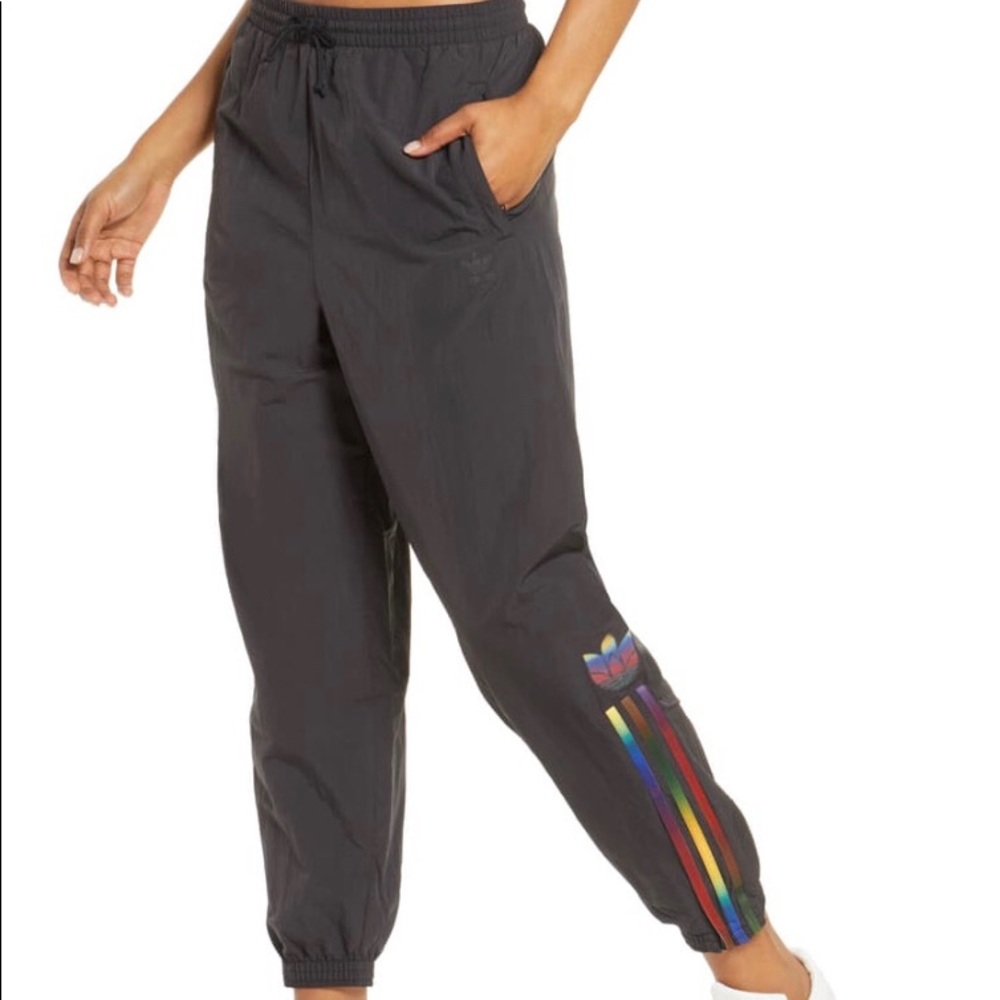 Adidas Rainbow Stripped Track Pants